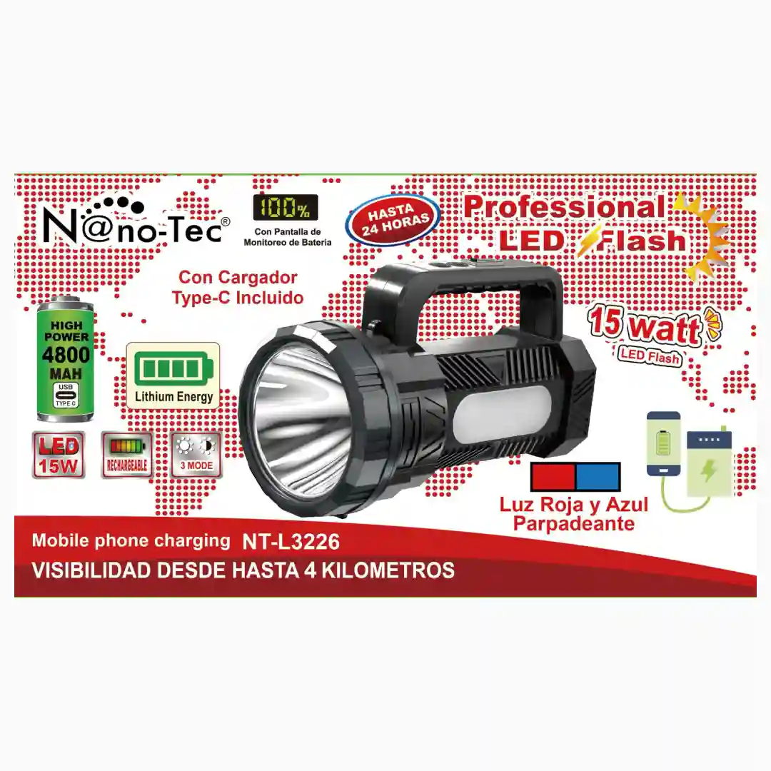 LINTERNA NANOTEC NT-L3226 (X24)-01 LINTERNA NANOTEC NT-L3226 (X24) - Imagen 1