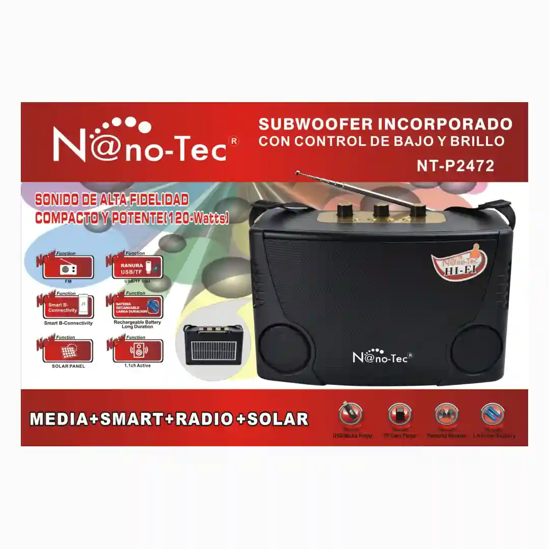PARLANTE NANOTEC NT-P2472 (X15)-01 PARLANTE NANOTEC NT-P2472 (X15) - Imagen 1