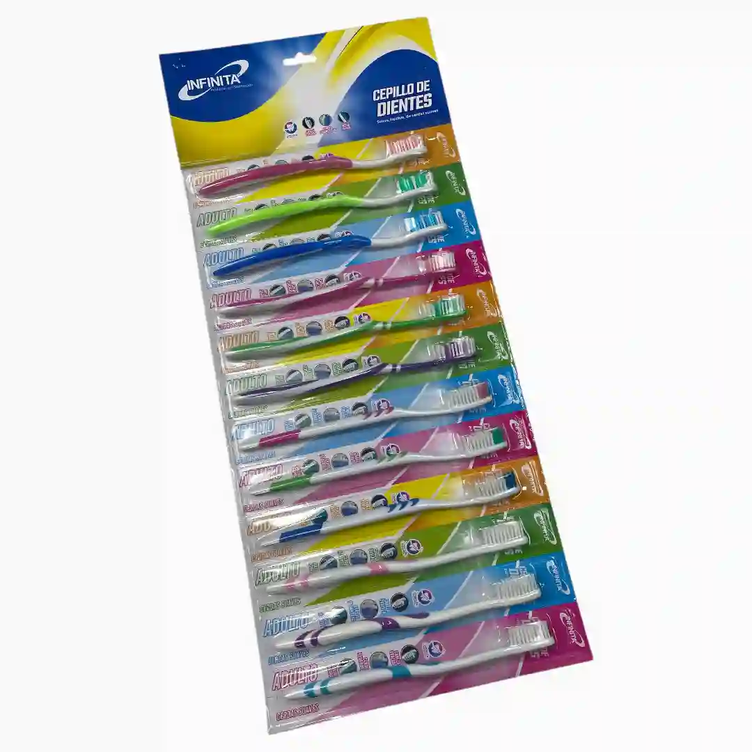 CEPILLO DE DIENTES ADULTO INFINITA TIRA X12 INF314-01 CEPILLO DE DIENTES ADULTO INFINITA TIRA X12 INF314 - Imagen 1