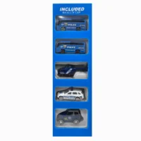 SET DE POLICÍA CARROS METÁLICOS Y SONIDO 660-A68 (BOX X24) - Imagen 4