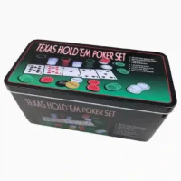 JUEGO DE POKER FICHAS CAJA METÁLICA BN3458 (BOX X12)