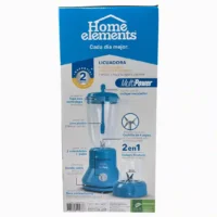 LICUADORA VIDRIO HOME ELEMENTS 500W HELVV500AT - Imagen 2