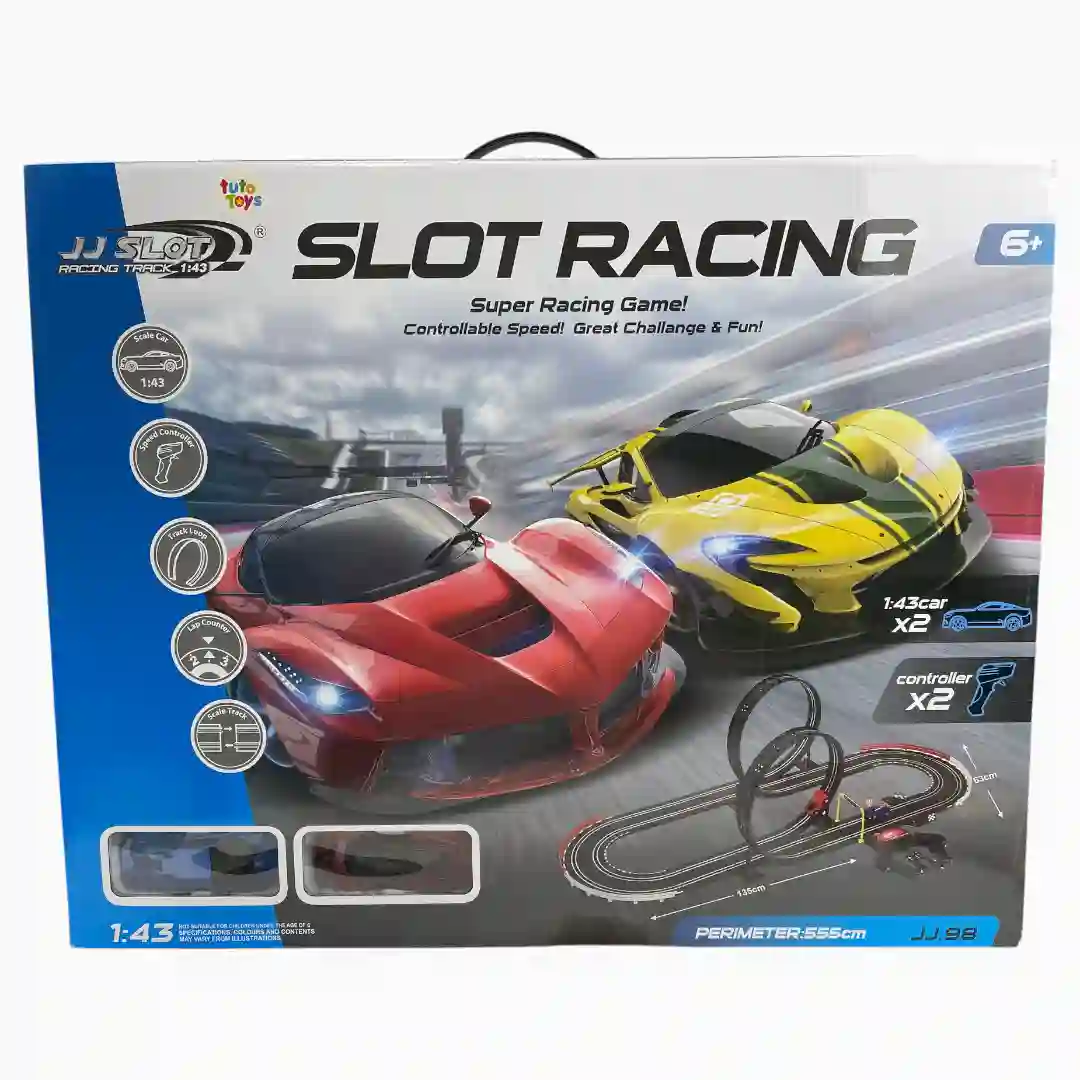PISTA ELÉCTRICA CARROS 555CM JJ.98-2-01 PISTA ELÉCTRICA CARROS 555CM JJ.98-2 - Imagen 1