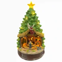 DECORACIÓN NAVIDEÑA ÁRBOL CON PESEBRE W073