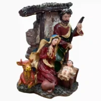 PESEBRE DECORATIVO CON LUZ Y SONIDO W3002 - Imagen 2